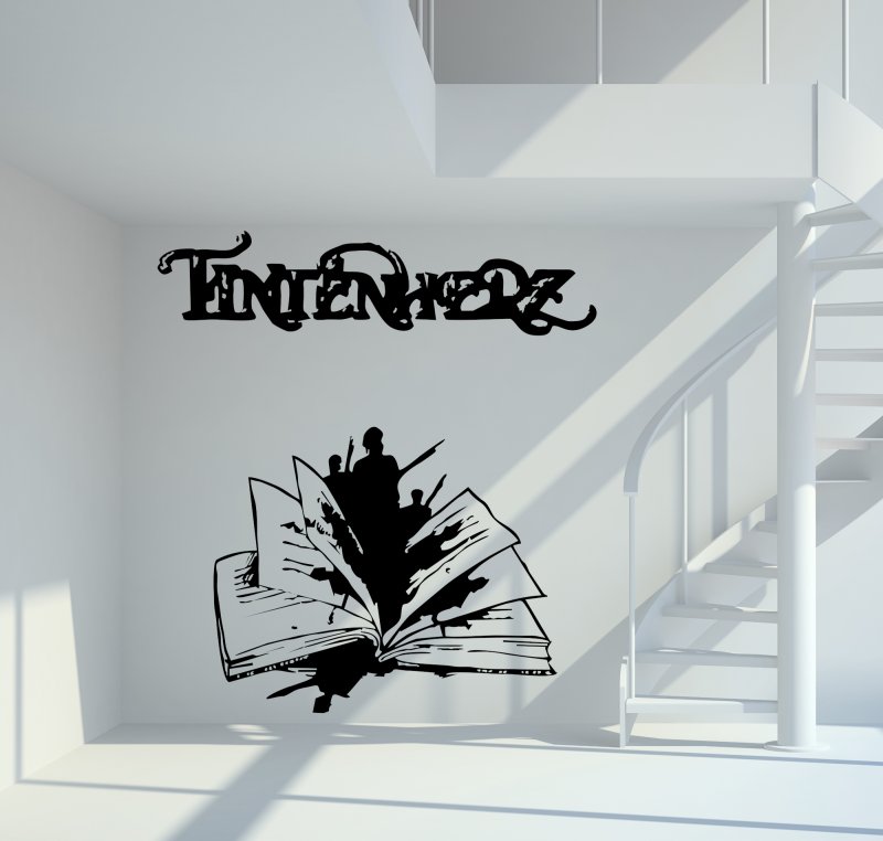 46198 Tintenherz - Heraus lesen Wandtattoo